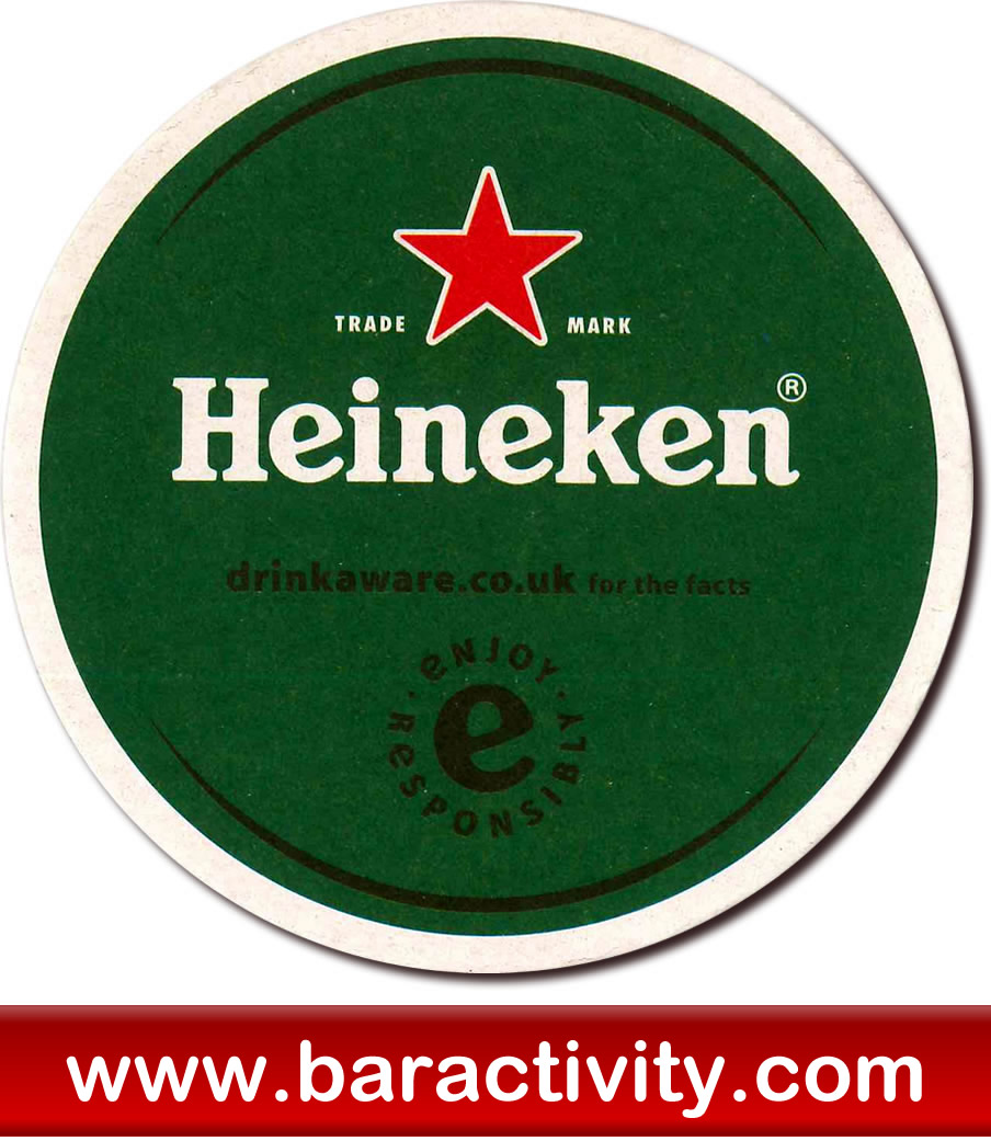 Heineken Beer Drip Mats (pack of 100)